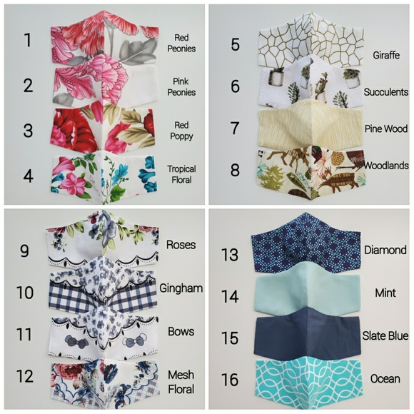 Handmade Fabric Face Mask - Picture 2 of 6